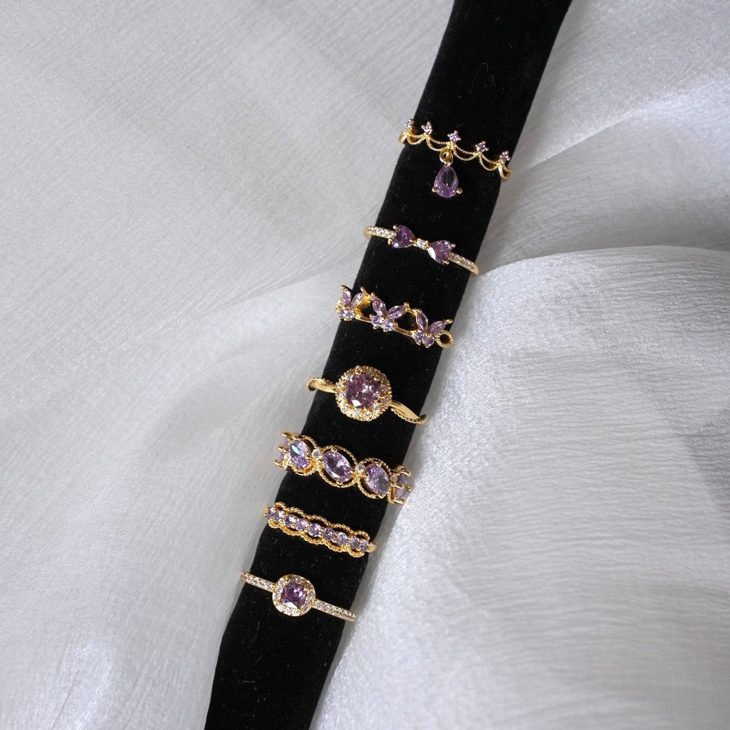 Violet Butterfly Ring - Gold-Plated - Abbott Atelier
