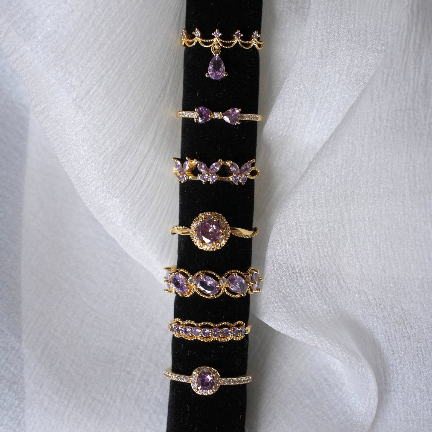 Violet Butterfly Ring - Gold-Plated - Abbott Atelier
