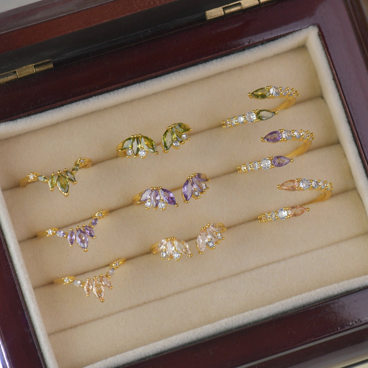Violet Bypass Ring - Gold-Plated - Abbott Atelier