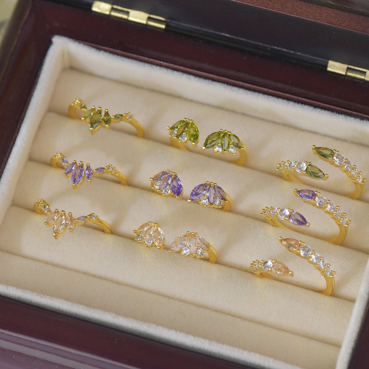 Violet Bypass Ring - Gold-Plated - Abbott Atelier