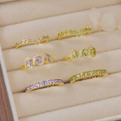 Violet Claudine Ring - Gold - Plated - Abbott Atelier