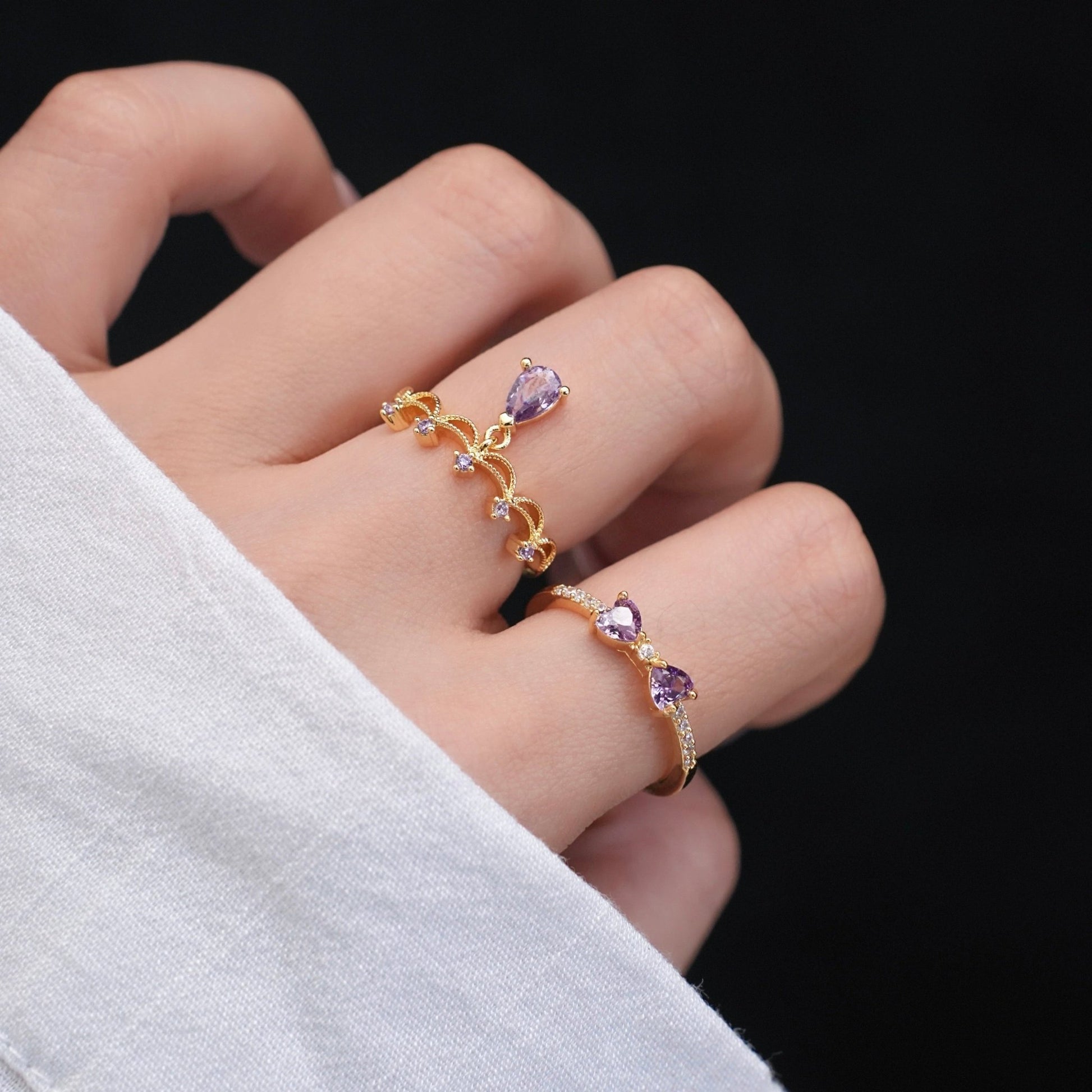 Violet Coronette Ring - Gold-Plated - Abbott Atelier