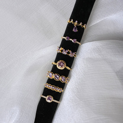 Violet Coronette Ring - Gold-Plated - Abbott Atelier