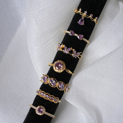 Violet Coronette Ring - Gold-Plated - Abbott Atelier