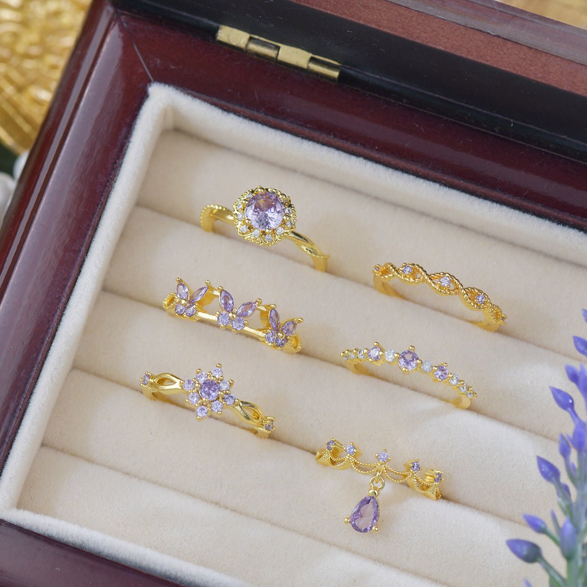 Violet Coronette Ring - Gold-Plated - Abbott Atelier