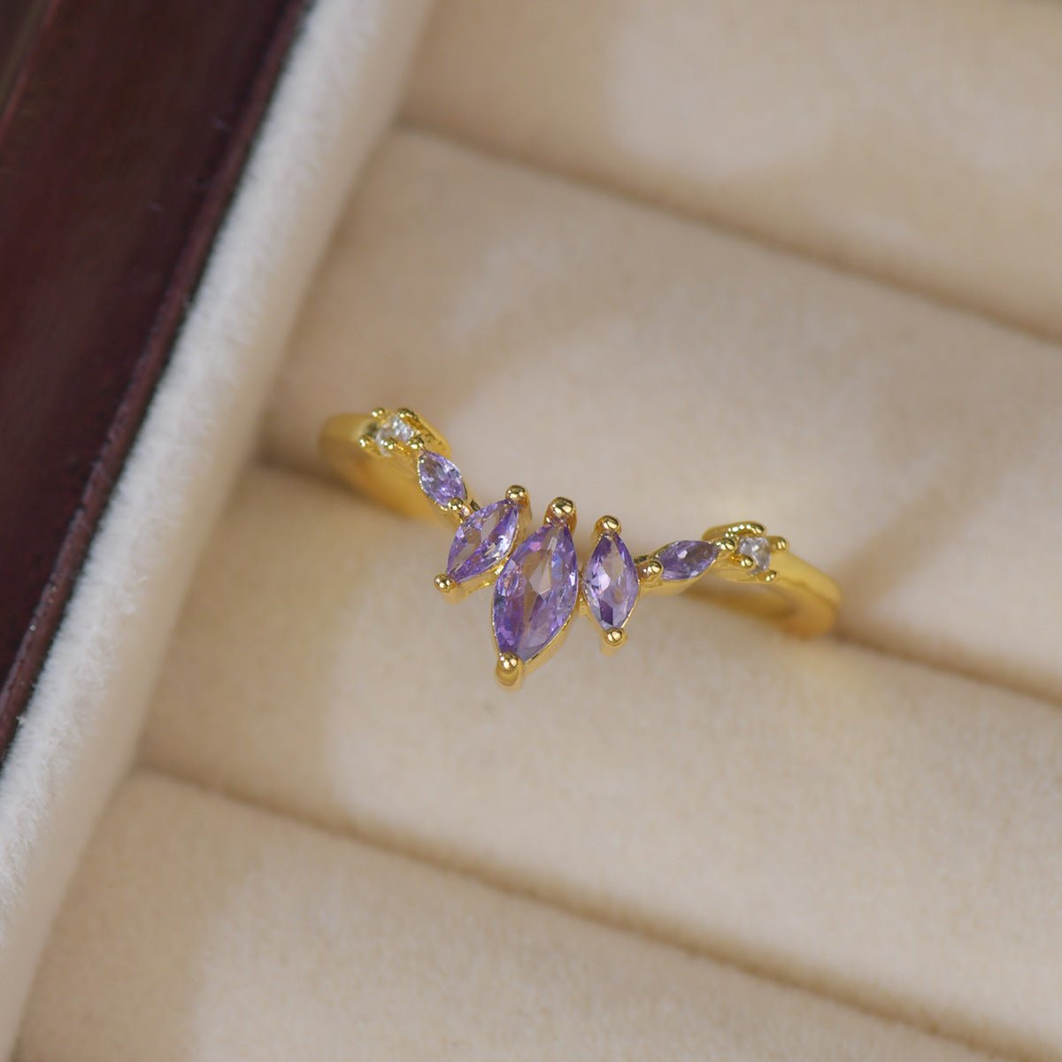 Violet Crown Ring - Gold-Plated - Abbott Atelier