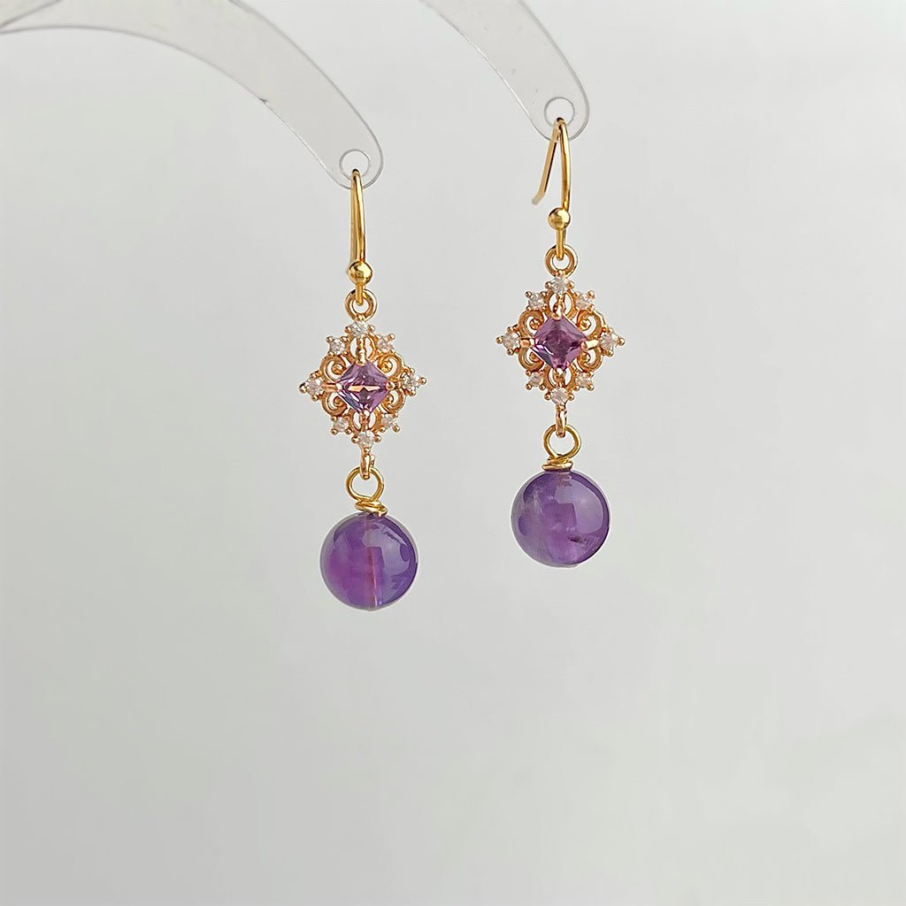 Violet Daphne Earrings - Hypoallergenic - Abbott Atelier