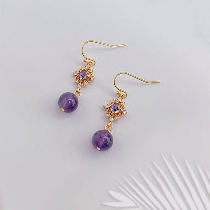Violet Daphne Earrings - Hypoallergenic - Abbott Atelier