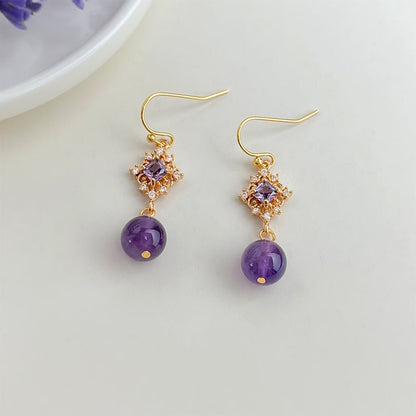 Violet Daphne Earrings - Hypoallergenic - Abbott Atelier