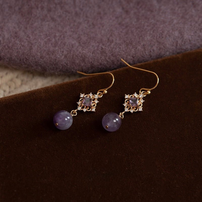 Violet Daphne Earrings - Hypoallergenic - Abbott Atelier