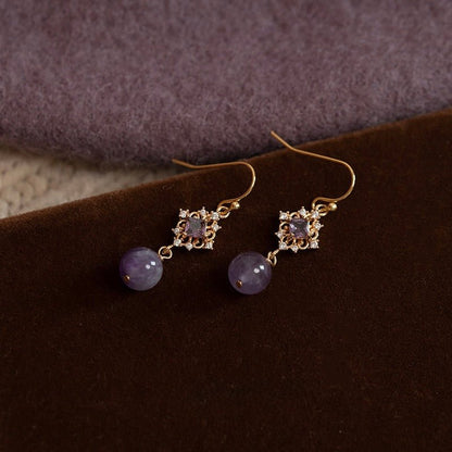 Violet Daphne Earrings - Hypoallergenic - Abbott Atelier