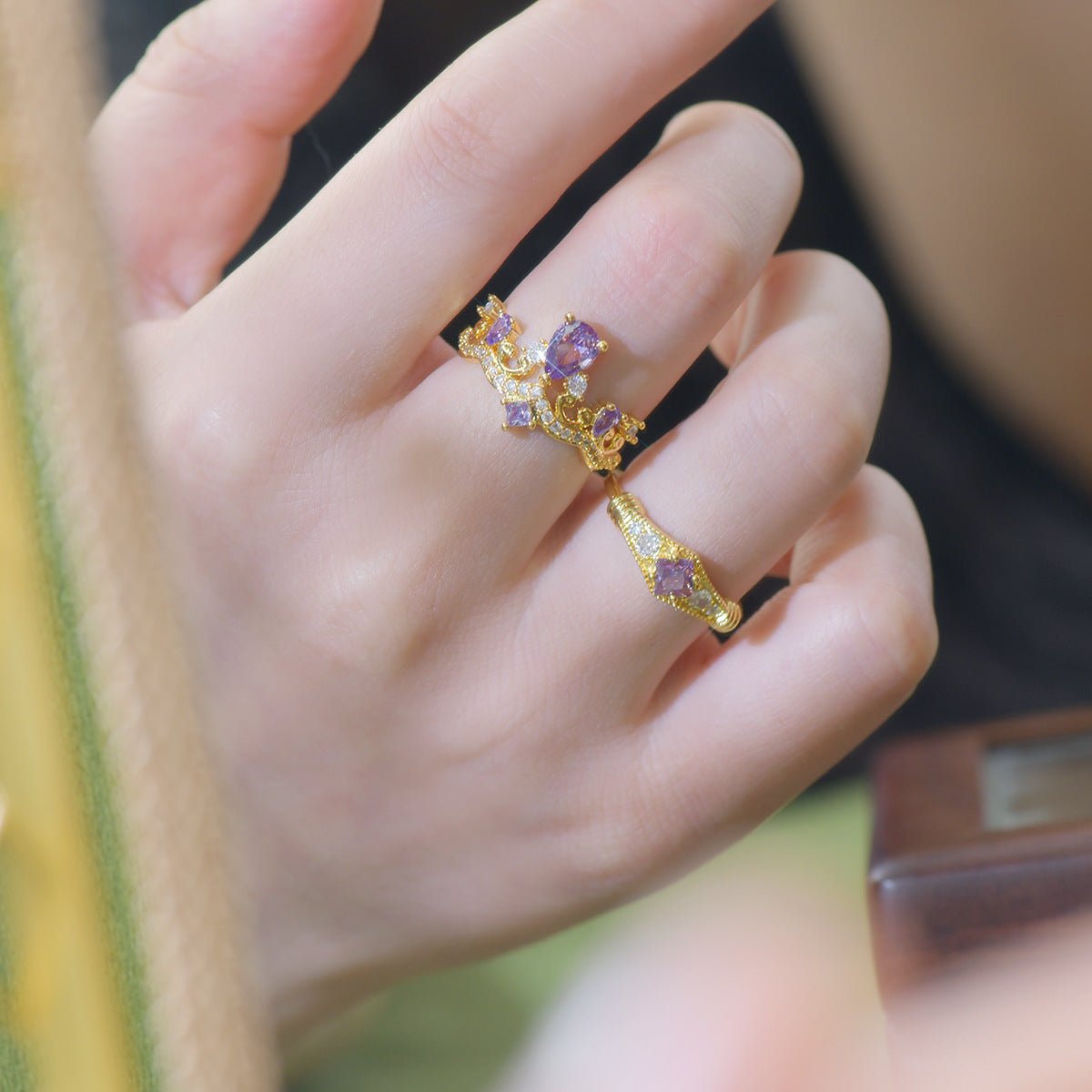 Violet Diadem Ring - Gold-Plated - Abbott Atelier