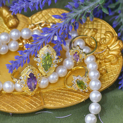 Violet Heirloom Ring - Gold - Plated - Abbott Atelier