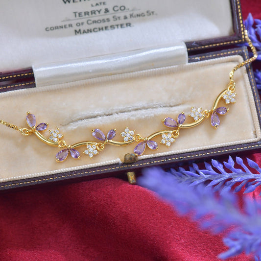 Violet Ivy Bracelet - Gold Plated - Abbott Atelier