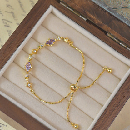 Violet Lattice Bracelet - Gold Plated - Abbott Atelier