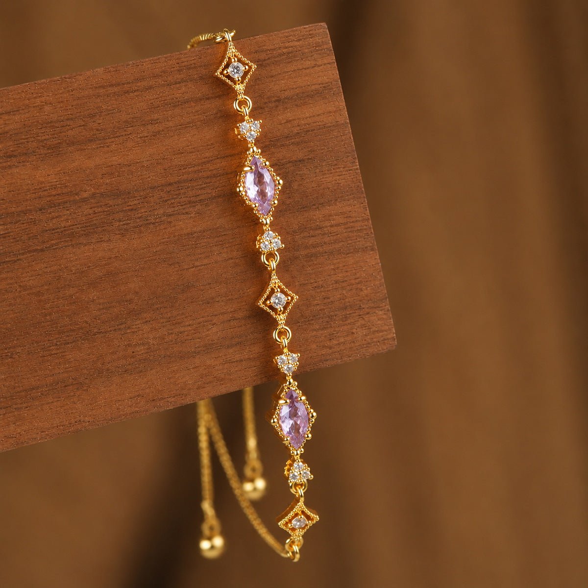 Violet Lattice Bracelet - Gold Plated - Abbott Atelier