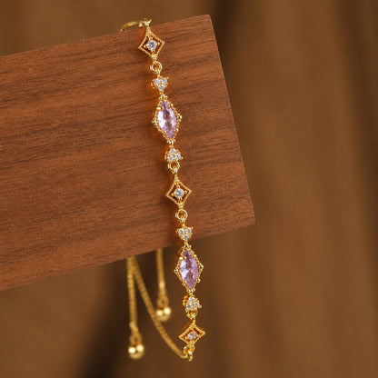 Violet Lattice Bracelet - Gold Plated - Abbott Atelier