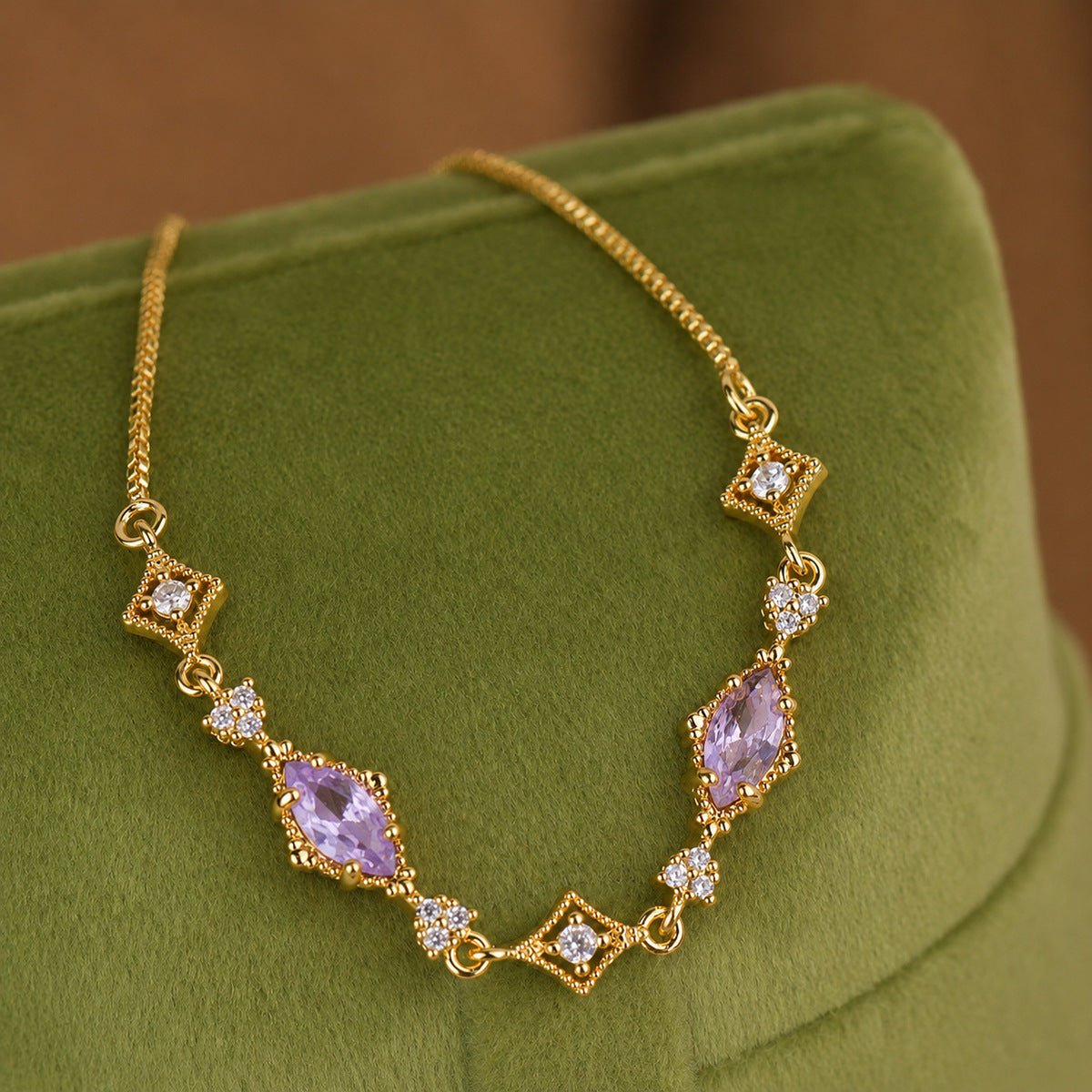 Violet Lattice Bracelet - Gold Plated - Abbott Atelier