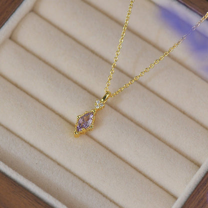 Violet Lattice Necklace - Gold Plated - Abbott Atelier
