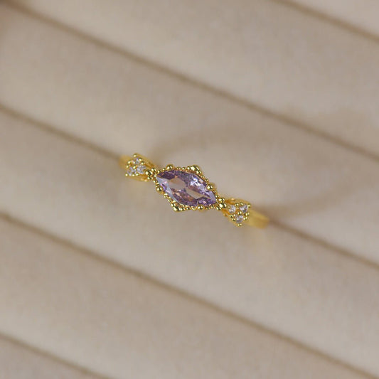 Violet Lattice Ring - Gold-Plated - Abbott Atelier