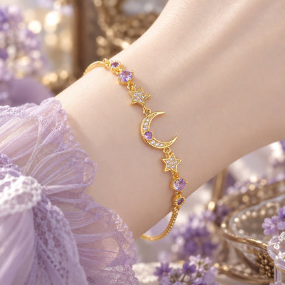 Violet Moonlight Bracelet - Gold Plated - Abbott Atelier