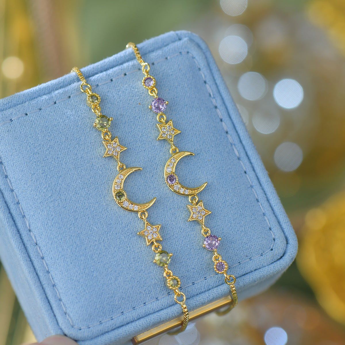 Violet Moonlight Bracelet - Gold Plated - Abbott Atelier