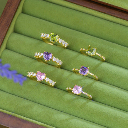 Violet Princess Ring - Gold - Plated - Abbott Atelier