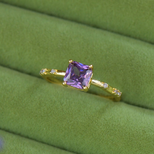 Violet Princess Ring - Gold - Plated - Abbott Atelier