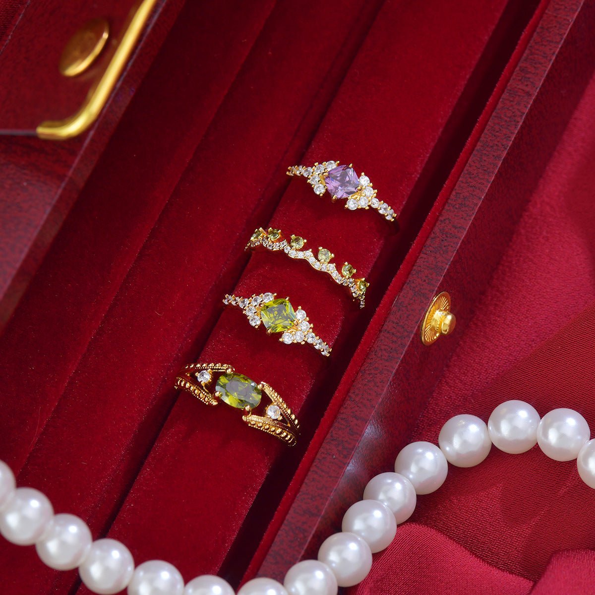 Violet Reliquary Ring - Gold - Plated - Abbott Atelier