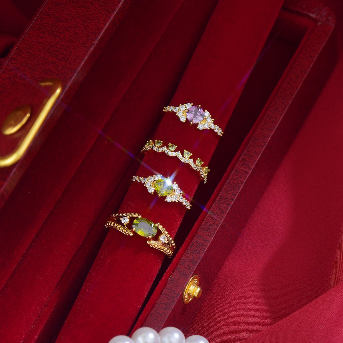 Violet Reliquary Ring - Gold - Plated - Abbott Atelier