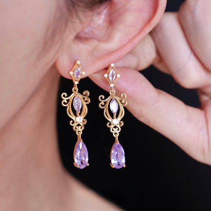 Violet Reverie Earrings - Hypoallergenic - Abbott Atelier