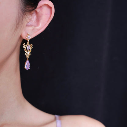 Violet Reverie Earrings - Hypoallergenic - Abbott Atelier