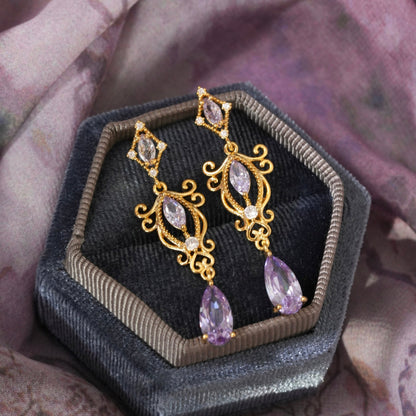 Violet Reverie Earrings - Hypoallergenic - Abbott Atelier