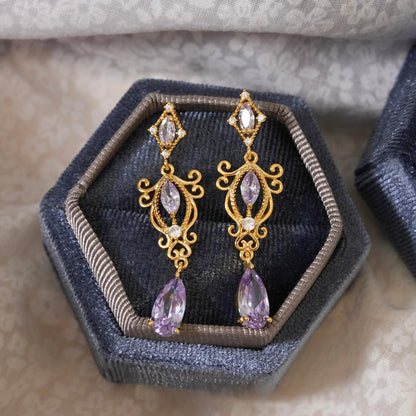 Violet Reverie Earrings - Hypoallergenic - Abbott Atelier