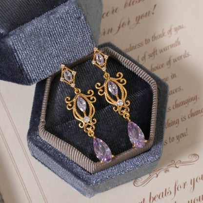 Violet Reverie Earrings - Hypoallergenic - Abbott Atelier