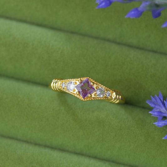 Violet Talisman Ring - Gold-Plated - Abbott Atelier