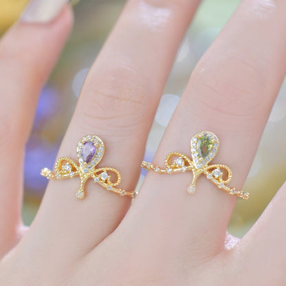 Violet Tiara Ring - Gold - Plated - Abbott Atelier