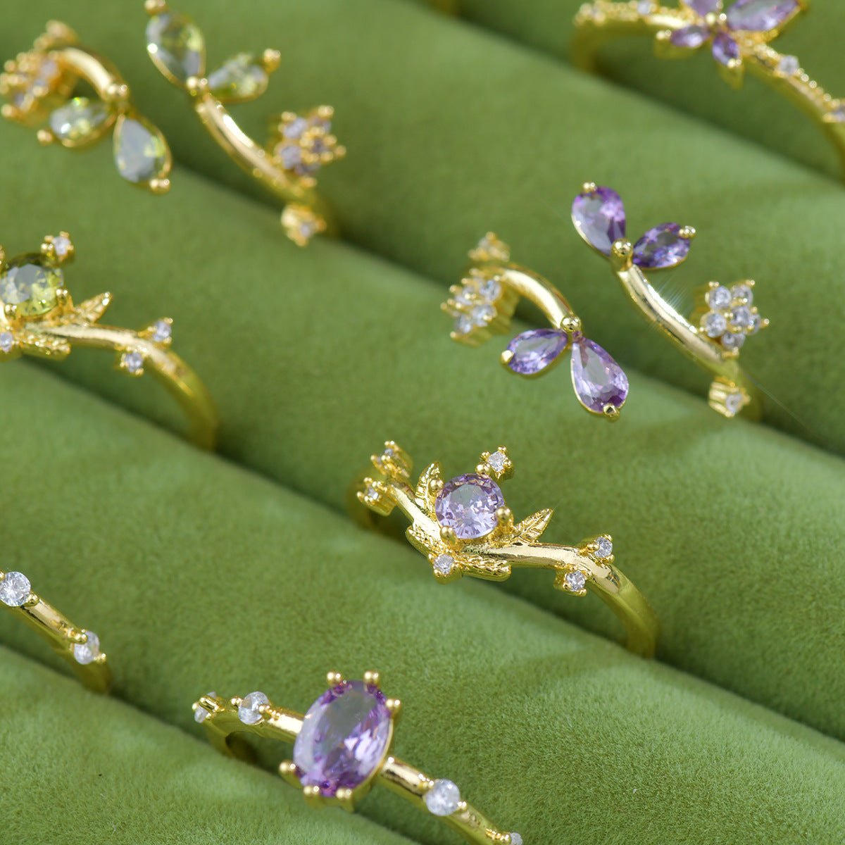 Violet Tiara Ring - Gold - Plated - Abbott Atelier
