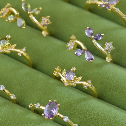 Violet Tiara Ring - Gold - Plated - Abbott Atelier