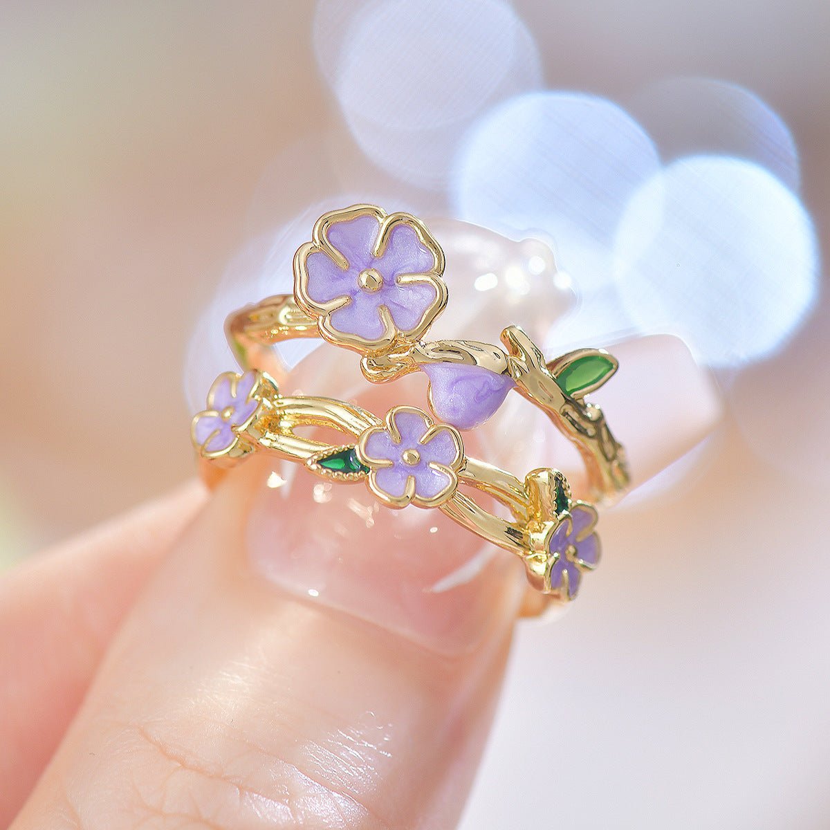 Violet Trellis Ring - Gold - Plated - Abbott Atelier