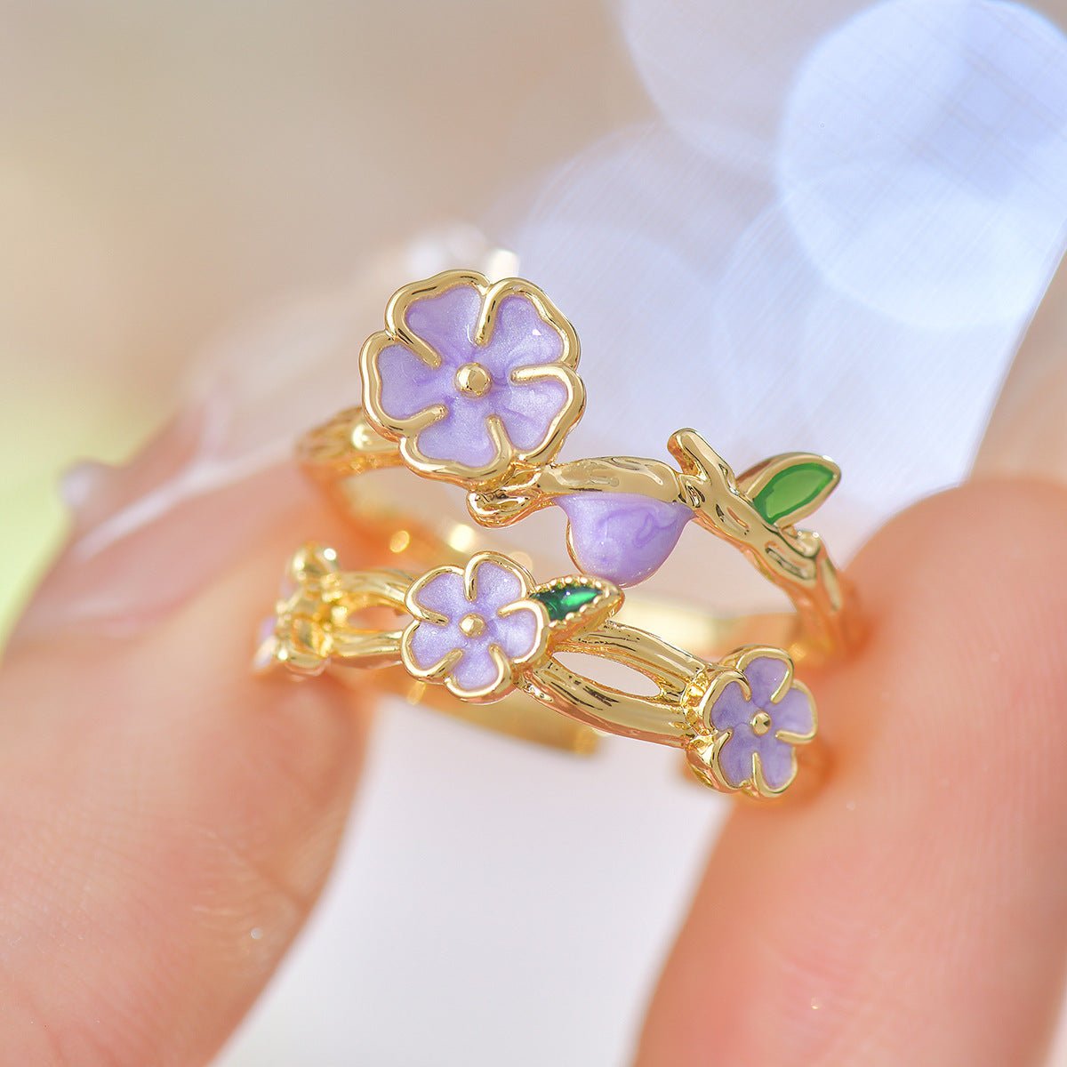 Violet Trellis Ring - Gold - Plated - Abbott Atelier