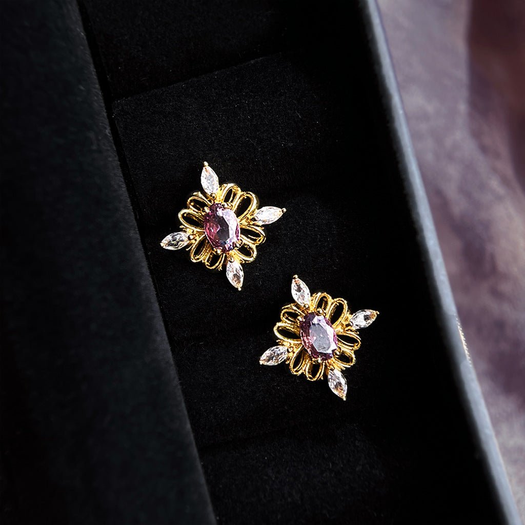 Violet Vienna Earrings - Hypoallergenic - Abbott Atelier