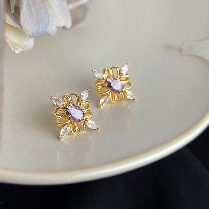 Violet Vienna Earrings - Hypoallergenic - Abbott Atelier