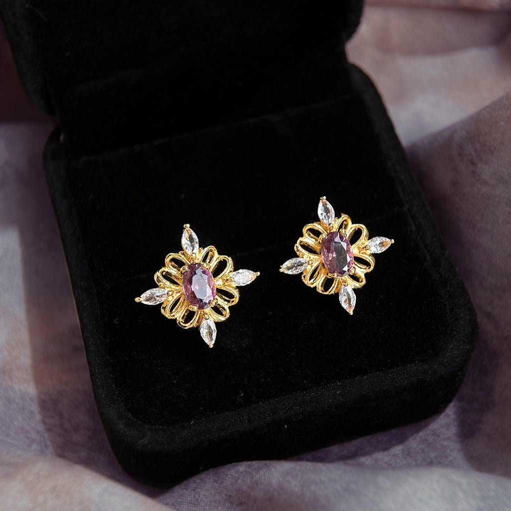 Violet Vienna Earrings - Hypoallergenic - Abbott Atelier