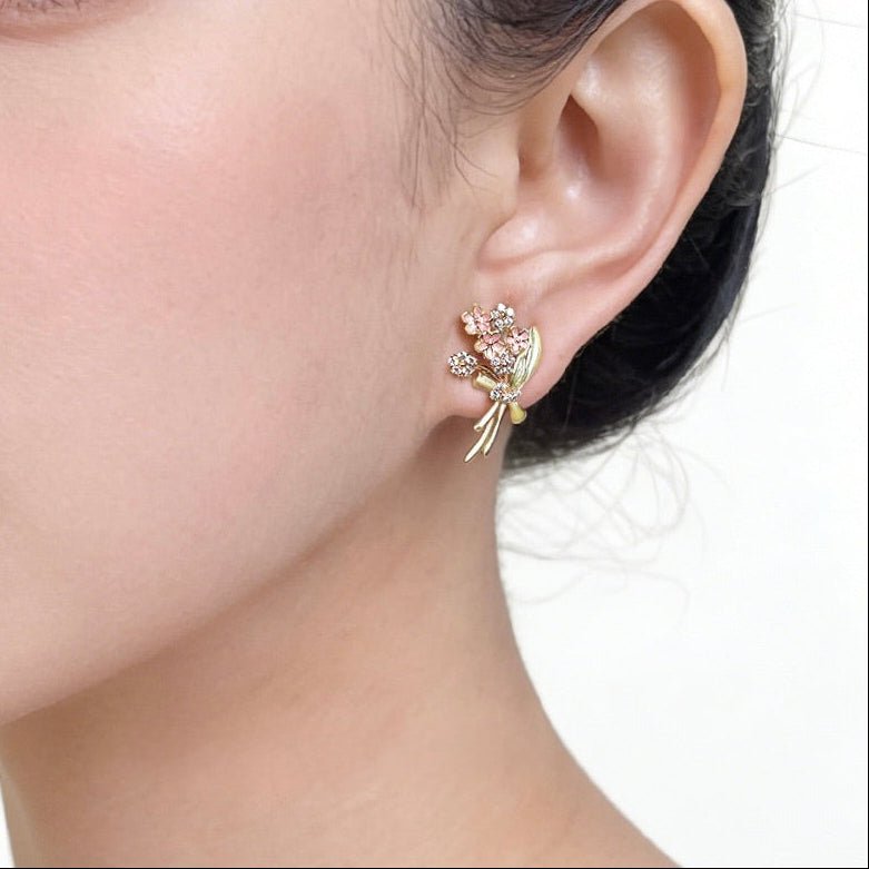 Wildflower Bouquet Earrings - Hypoallergenic - Abbott Atelier