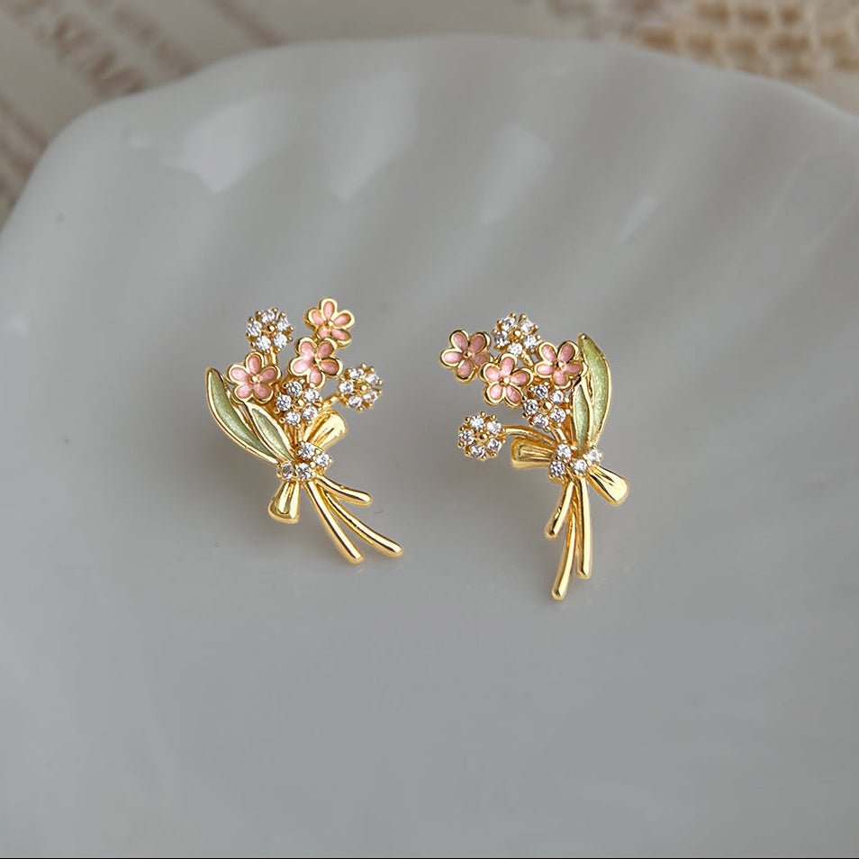 Wildflower Bouquet Earrings - Hypoallergenic - Abbott Atelier