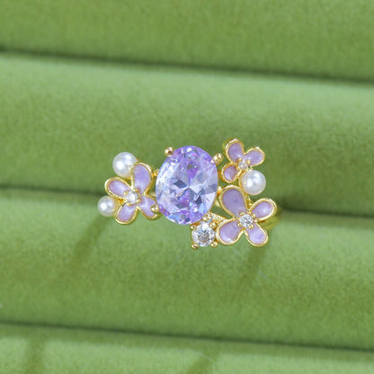 Wisteria Blossom Ring - Gold - Plated - Abbott Atelier