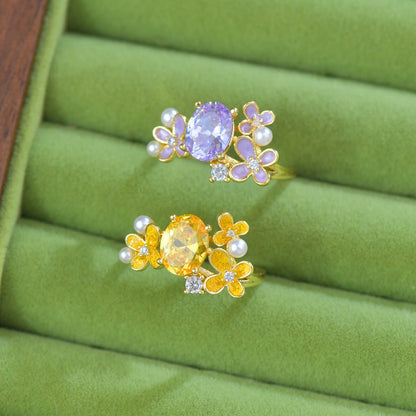 Wisteria Blossom Ring - Gold - Plated - Abbott Atelier