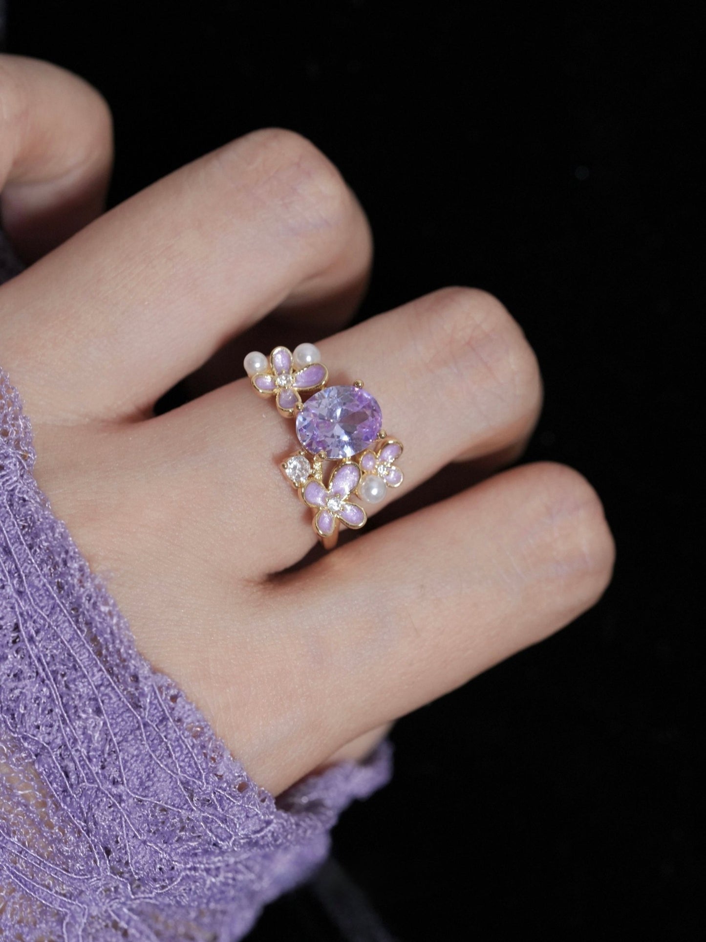 Wisteria Blossom Ring - Gold - Plated - Abbott Atelier