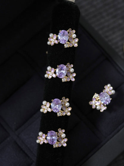 Wisteria Blossom Ring - Gold - Plated - Abbott Atelier